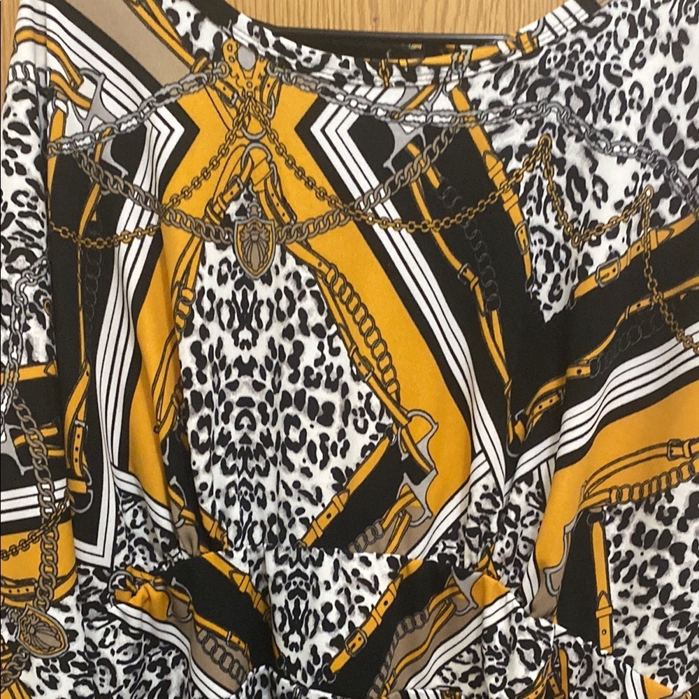Ashley Stewart Vibrant Geometric Pattern Dress size 18/20 - Picture 3 of 12